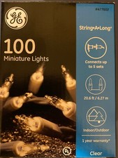 GE 100 Miniature String Lights - 20.6 ft