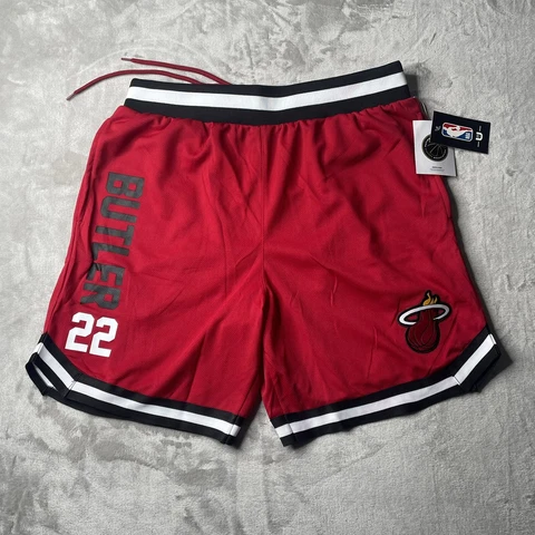 UNK Shorts Mens Large Red Jimmy Butler Miami Heat NBA Cover