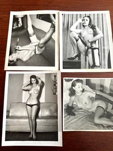 4er Set Vintage 50er Jahre Akt Pin Up Girl Fotos 5 x 4 - Bild 1 von 6