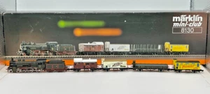 Z Scale Marklin Mini-Club 8130 Prussian Steam Locomotive Set Original Box (B) - Picture 1 of 20
