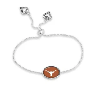 Texas Longhorns Kennedy Bracelet Adjustable Slider Bead Jewelry Licensed UT - Picture 1 of 1