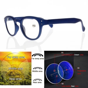 Progressive Transition Photochromic Classic Reader Multi-focus Reading Glasses - Bild 1 von 29