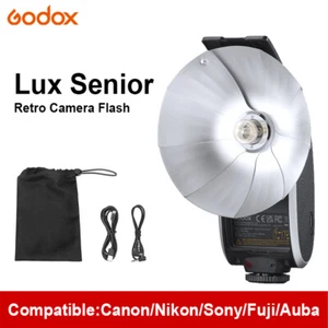 US Godox Lux Senior Retro Flash Speedlite Light Universal for Photography Camera - Picture 1 of 12