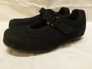 Dr. Zen schwarzer therapeutischer Damenschuh Leder Mesh Diabetiker extra tief 10XW 180 $ - Bild 1 von 7