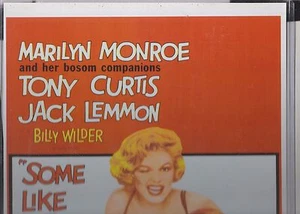 MARILYN MONROE, TONY CURTIS, FALTA LIMÓN ALGUNOS COMO IT HOT LOBBY TARJETA REIMPRESA - Imagen 1 de 2