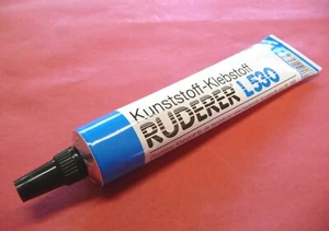RUDERER L530 Kunststoffkleber 20g WASSERFEST Klebt ABS PS Plexi Hart-PVC   90017 - Bild 1 von 3