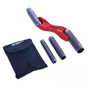 Brick jointer pointing cement bricklaying trowel tool, 4 size adaptors c/w pouch - Picture 1 of 5