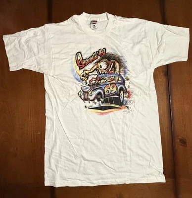 Camiseta De Colección 1996 Stanley Mouse 1 Nueva de Lote Antiguo “Screamin’ ‘40” Monster Rat Rod L y XL Foto 1 de 4