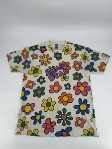 Vtg Rare Bored Teenager Brain Dead Flower Aop Tee Men's Size Large Multicolor - Picture 1 of 11