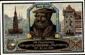Künstler Ak Schmidt, C., Nürnberg, 8. Dt. Sängerbundesfest 1912,... - 11467146 - Bild 1 von 2