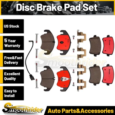 Juego de 2 pastillas de freno de disco delanteras traseras Brembo para Audi A4 2009-2013 2014 2015 2016 Foto 1 de 4