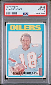 1972 Topps #244 Charlie Joiner ROOKIE RC PSA 8 - Picture 1 of 2