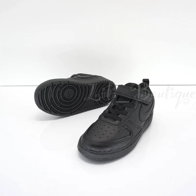 Nike Court Borough Low 2 Niños Pequeños Zapatos Tenis BQ5453-001 Negro Nuevo con Etiquetas Nuevo Talla 9C Foto 1 de 4