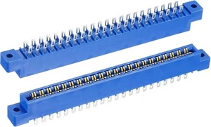 MECCANIXITY Card Edge Connector Blue Socket 44 Pin Solder Eyelet 3.96mm... - Picture 1 of 7