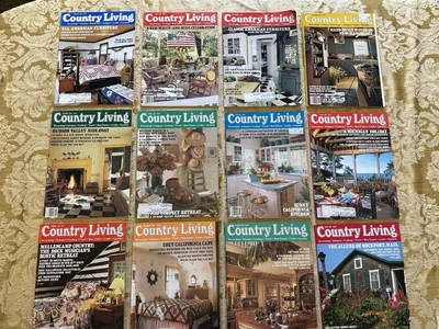 Vintage Country Living Magazine Lot 12 ~ 1991 1992 1993 Mixed Issues - Image 1 of 4