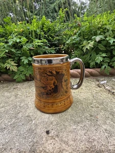 Vintage Lord Nelson Pottery Tankard Fishing Scene Mug Brewania - Picture 1 of 6