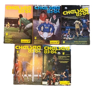 Bundle Di 5 Programmi Chelsea Home Lge Div 2 Stagione 1983/84 Gratis Regno Unito P&P - Foto 1 di 2