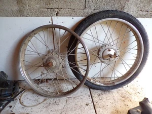 paire de jantes roues 50 56 59 17" motobecane mobylette 12925 - Picture 1 of 6