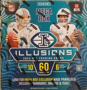 2024 Panini Illusions Football Mega Box - FACTORY SEALED NEW FREE SHIP - Picture 1 of 3