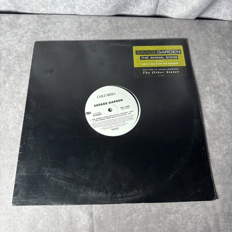 Savage Garden – The Animal Song - US HOUSE PROMO ONLY 12" + PROMO STICKER 1999 Foto 1 de 4