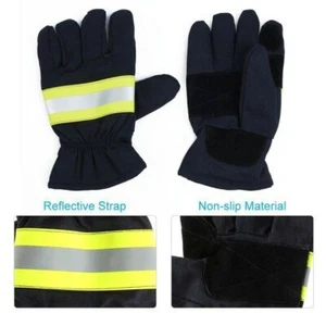 1Paar Kaminhandschuh Feuerfeste Hitzeschutz Handschuh Hand Schutz Hitzebeständig - Bild 1 von 1