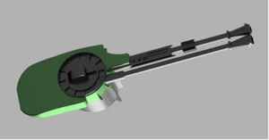 AMT ERTL Slave 1 3d Printed Blasters and Fin Taps(can do for other scales too) - Picture 1 of 10