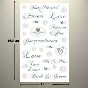 Mrs Grossman's Sticker - WEDDING PHRASES with PEARL ACCENTS - up to 20% OFF!! - Picture 1 of 1