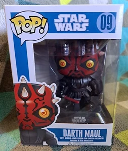 Darth Maul Pop 09 - Star Wars Funko Pop! Vinyl 2018 Vaulted + Protector Blue Box - Picture 1 of 7