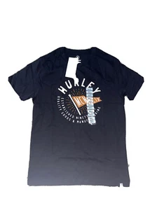 NWT Men's Hurley Black Logo T Shirt Small - Imagen 1 de 1