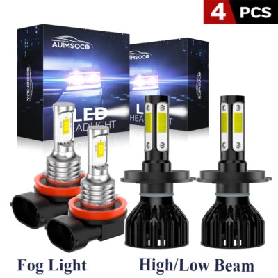 Kit de bombillas LED luz antiniebla de haz alto bajo para Kia Rio 2012-2017 blanco frío Foto 1 de 4