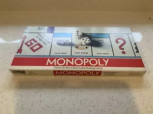 Vintage MONOPOLY Parker Brothers REAL ESTATE TRADING GAME US EDITION No.9 1974. - Picture 1 of 4