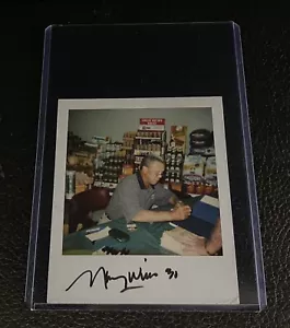 Maury Wills Signed Polaroid Type 1 Photo Autographed 90s Auto Dodgers Rare 1/1 - Picture 1 of 4