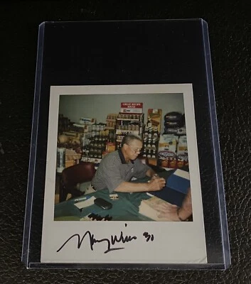 Foto Autografiada Polaroid Tipo 1 Firmada Maury Wills Años 90 Auto Dodgers Rara 1/1 Foto 1 de 4