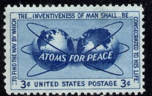 U S  SCOTT 1070 ATOMS FOR PEACE  SINGLE MNH - Picture 1 of 1