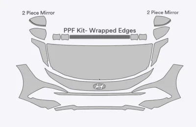 Kit de película protectora de pintura Hyundai Elantra 2024 Foto 1 de 4