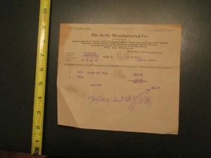 Kelly Manufacturing Co Waterloo Iowa IA 1910 invoice Letterhead 486 - Picture 1 of 1