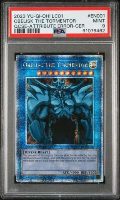 Obelisk The Tormentor 2023 Quarter Century Rare PSA 9 Attribute Error Graded - Image 1 of 4