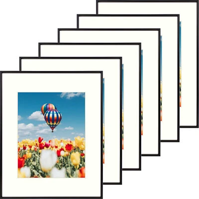 16x20 Classic Satin Aluminum Photo Frame for 11x14 Picture with Ivory Mat - Image 1 of 4