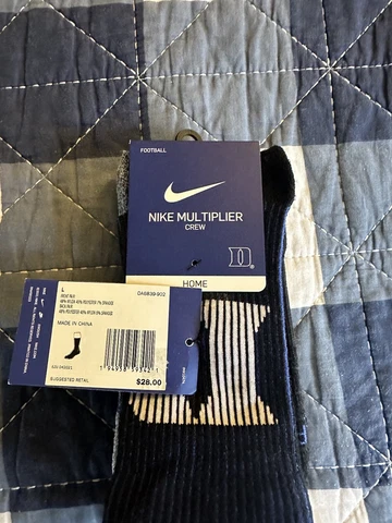 Nike Duke Blue Devils Socks Size: Large 9-12 2pack 2 pair Cover