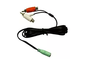 Cavo splitter RCA Y donna 3,5 mm per cuffie da spiaggia tartaruga di Mars 5Z - Foto 1 di 5