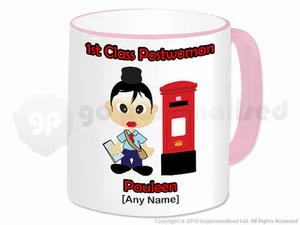 Personalisierte Postfrau Geschenk Postfrau Frau Tasse Neuheit weibliches Postie Geschenk #4 - Bild 1 von 19