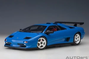 1/18 Lamborghini Diablo Sv-R Blu Le Mans Blue Model Car By Autoart 79148 - Picture 1 of 8