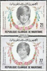 Mauretanien 758-759 (kompl.Ausg.) postfrisch 1982 Geburtstag Prinzessin Diana