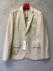 Calvin Klein Blazer Mens Sz S 38 R Beige Khaki Sport Coat Jacket NWT / 120-39 - Picture 1 of 14