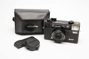 Minolta Hi-Matic AF 35mm Point&Shoot Rangefinder camera w/Case, nice! - Picture 1 of 13