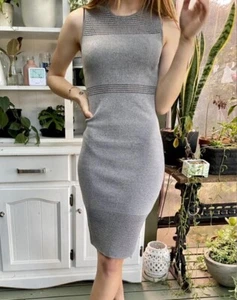 SHEIKE Grey Knit Bodycon Dress Womens Size S #32954 - Picture 1 of 10