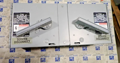 Interruptor de montaje en panel fundido Siemens V7E3233 100 amperios doble trifásico 240 voltios PM595 Foto 1 de 4