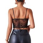 Floral Embroidered Bustier Vintage Bustier Corset Spaghetti Strap Cami Crop Top