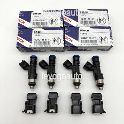 Inyectores de combustible 4X 52lb 550cc Bosch aptos para EV14 Audi A4 Golf Jetta Passat NUEVO Foto 1 de 4