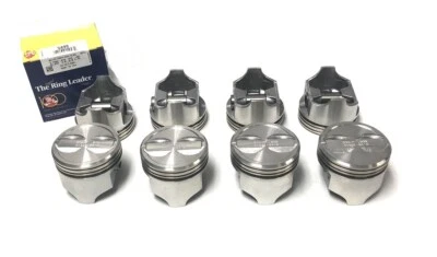 GMC/Chevy 305 5.0L Camaro-Bel Air-C10 Dish Pistons+Rings Combo Kit 1987-95 STD - Image 1 of 4